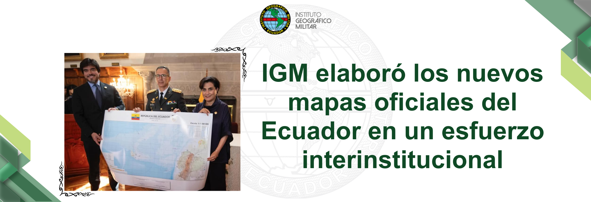 El IGM elaboró los nuevos mapas oficiales del Ecuador en un esfuerzo interinstitucional