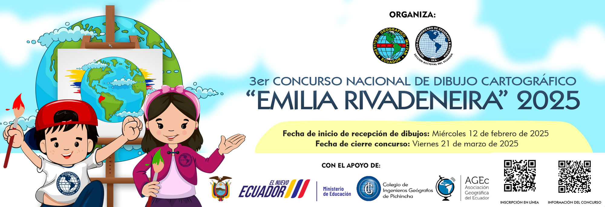 3.er Concurso Nacional de Dibujo Cartográfico Emilia Rivadeneira 2025